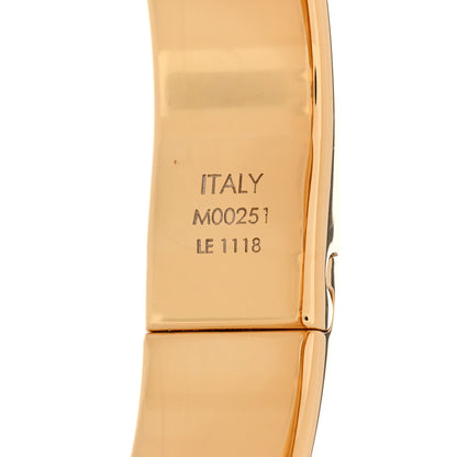 Louis Vuitton Brass Monogram Nanogram Cuff S Gold 6 of 8
