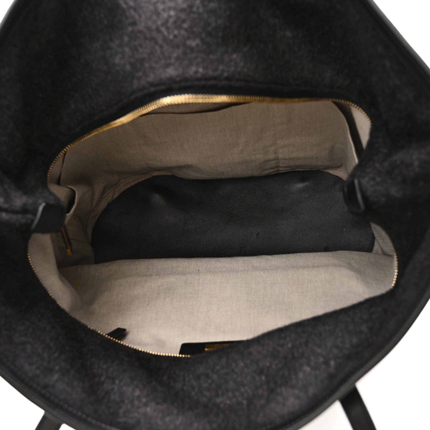 The Row Sleek Calfskin Tote 12 1/2 Black 5 of 9