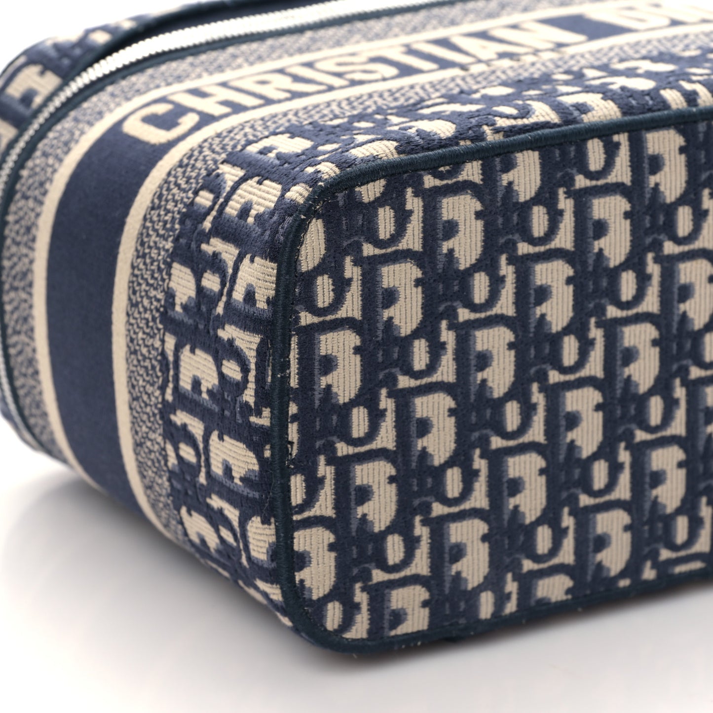 Oblique Diortravel Vanity Case Blue