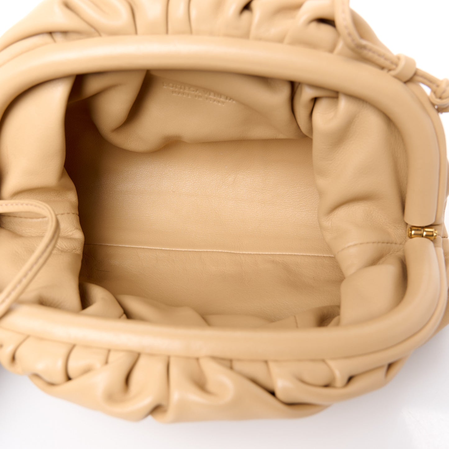 Butter Calfskin The Mini Pouch Almond