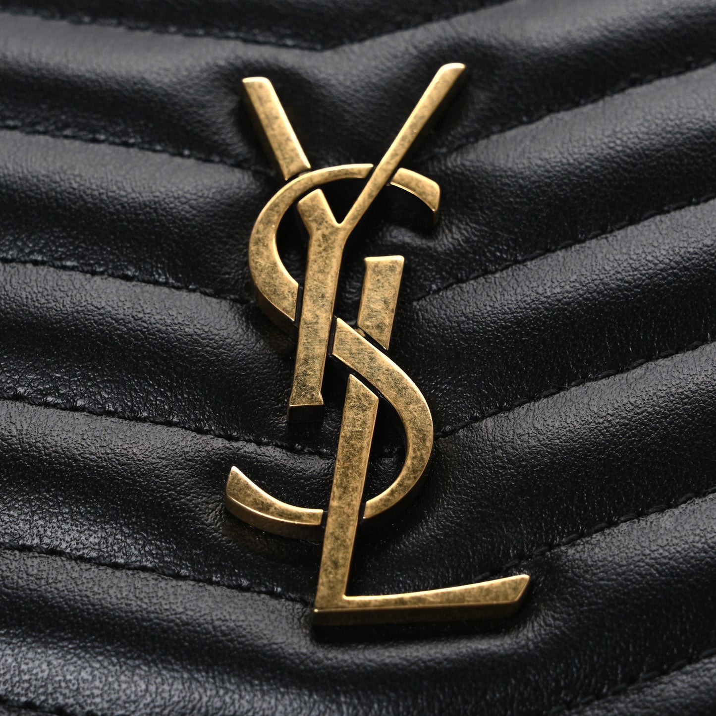 Calfskin Matelasse Monogram Mini Lou Camera Bag Black