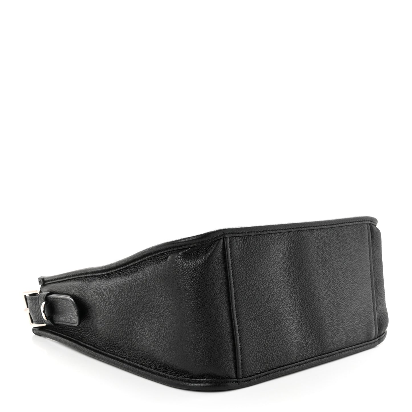 Vitello Daino Soft Hobo Messenger Bag Black