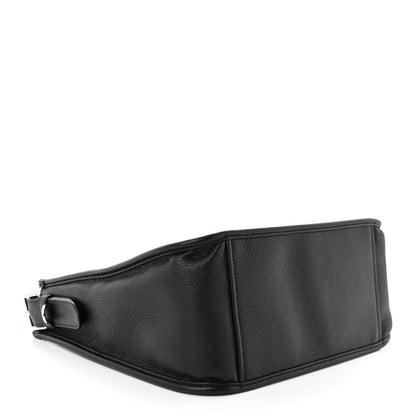 Prada Vitello Daino Soft Hobo Messenger Bag Black 4 of 10