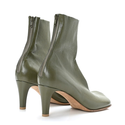 Bottega Veneta Nappa Bloc 70mm Ankle Boots 37 Khaki 4 of 6