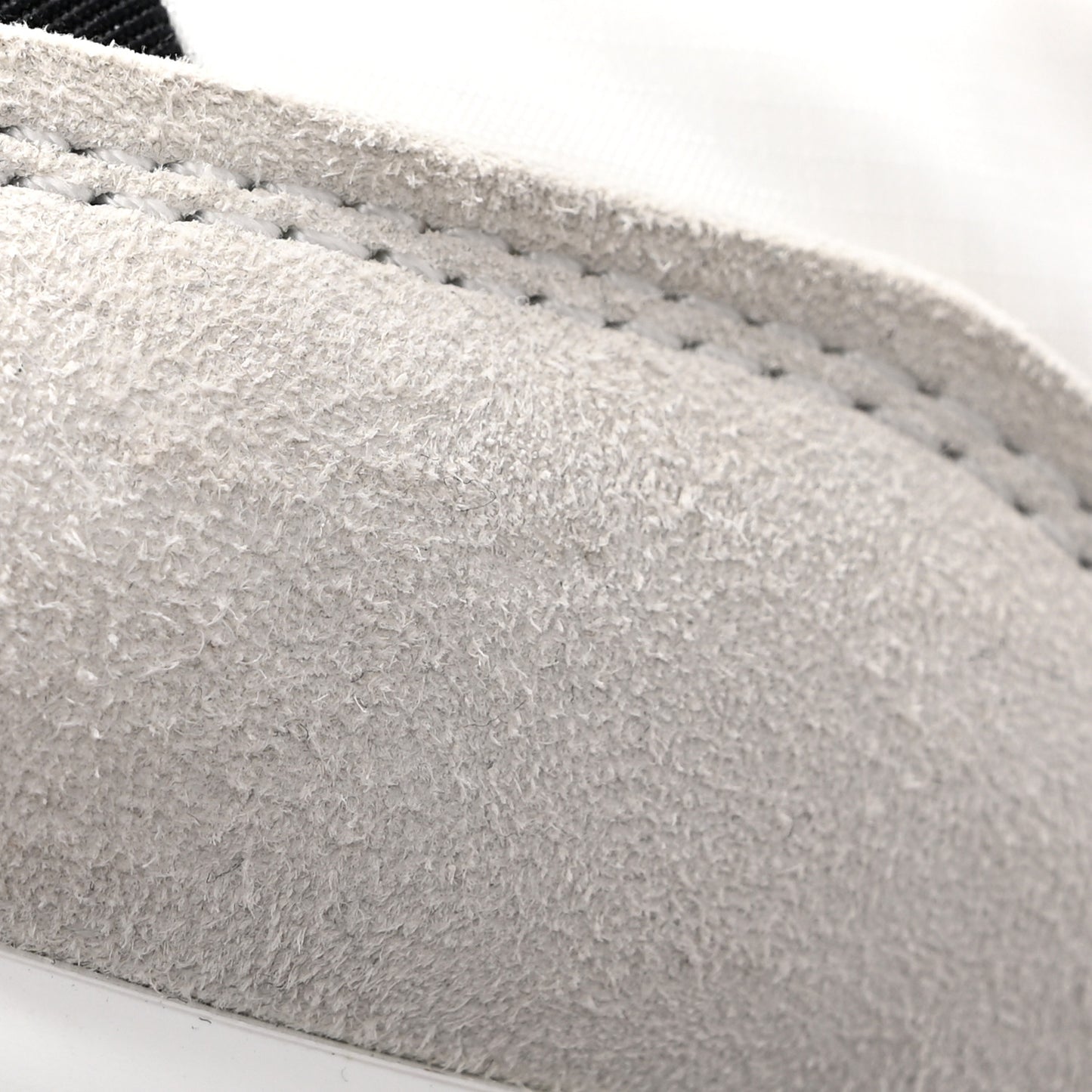 Nylon Suede Kidskin Calfskin Logo Sneakers 39 White Black