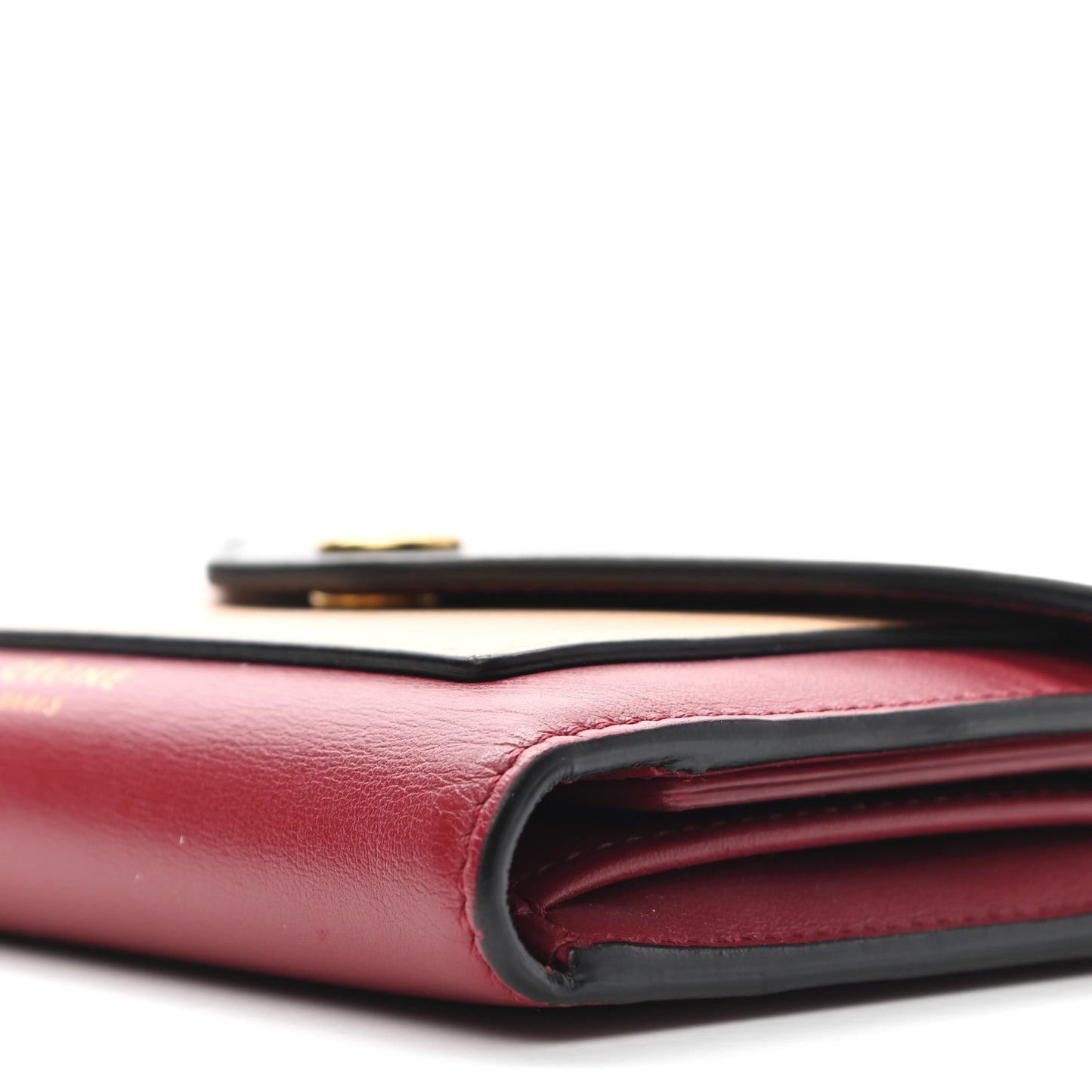 Liege Calfskin Tri-Color Pocket Card Holder Multicolor
