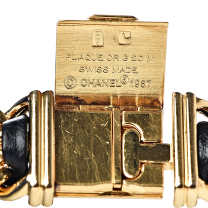 Chanel Stainless Steel Lambskin 20mm Chain Premiere Quartz Watch Gold M 7 of 11