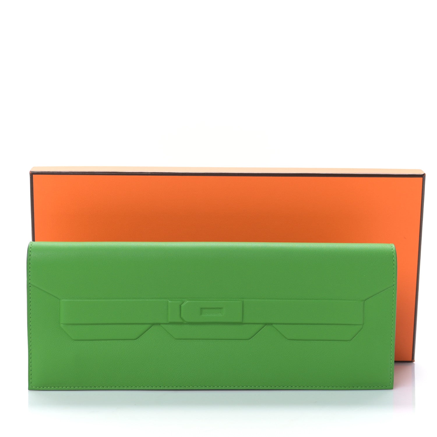 Hermes Swift Shadow Clutch 29 Vert Yucca 8 of 9