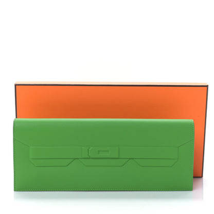 Hermes Swift Shadow Clutch 29 Vert Yucca 8 of 9