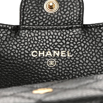 Chanel Caviar Quilted Flap Card Holder Black 6 of 9