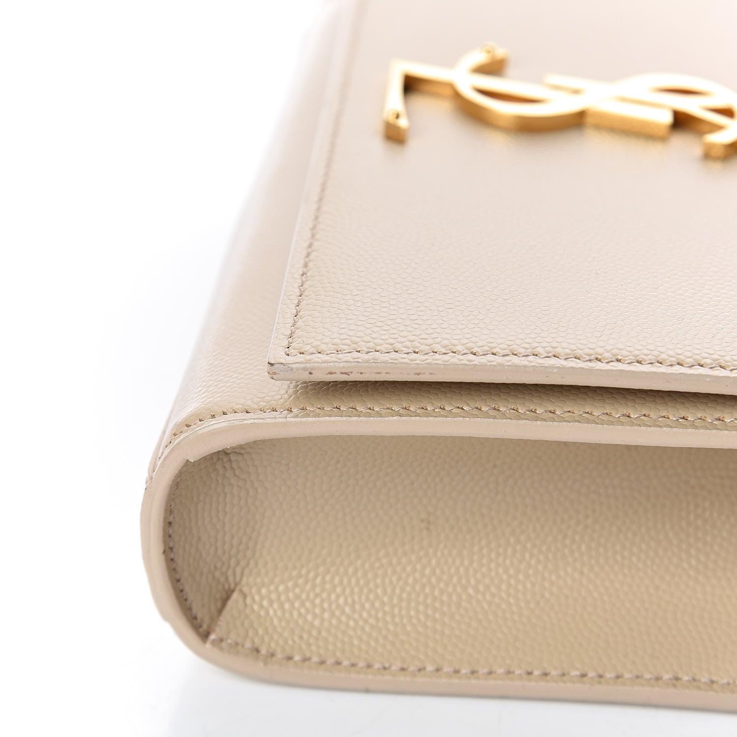 Saint Laurent Grain De Poudre Small Monogram Kate Satchel Nude Powder 12 of 14