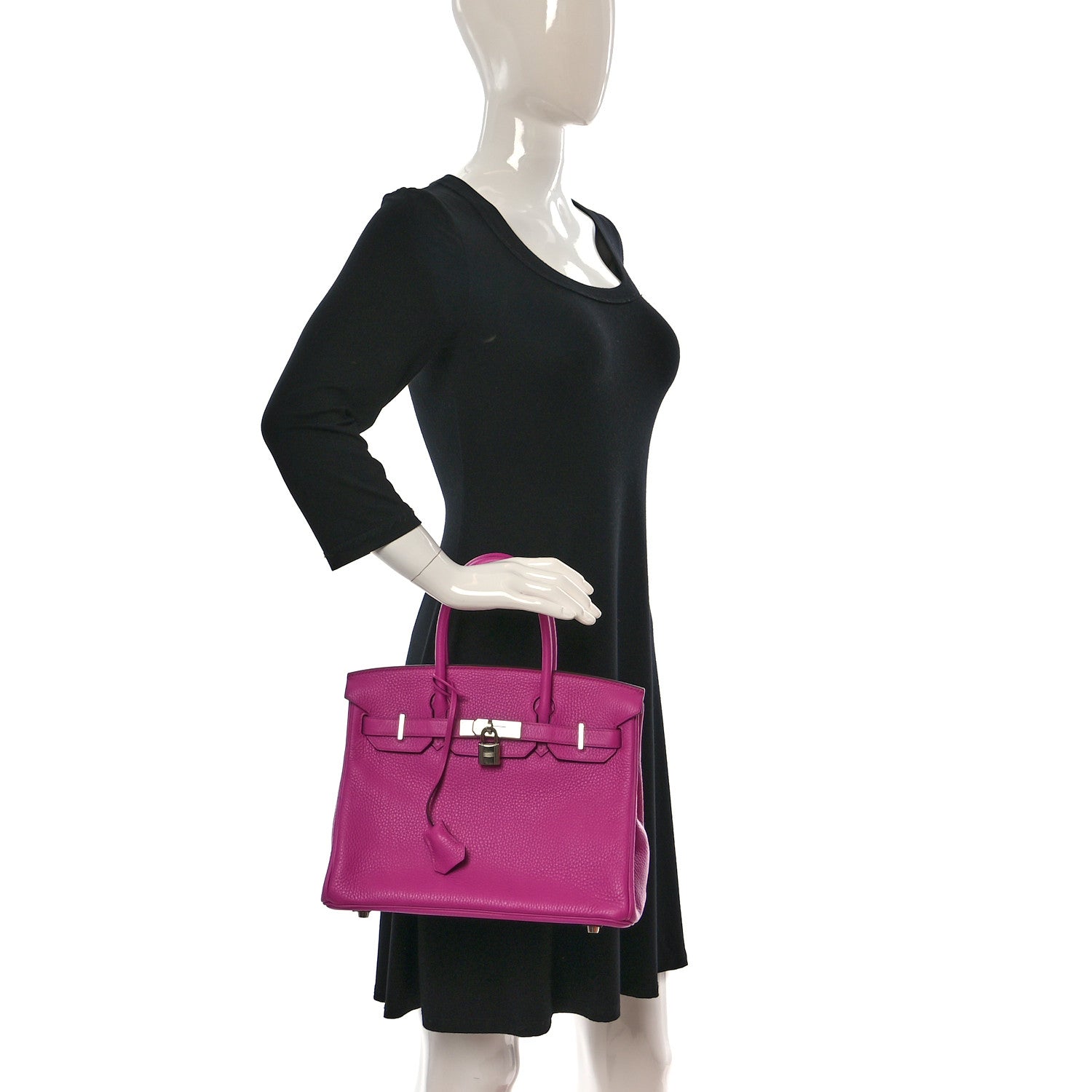 Hermes Taurillon Clemence Birkin 30 Magnolia 2 of 10