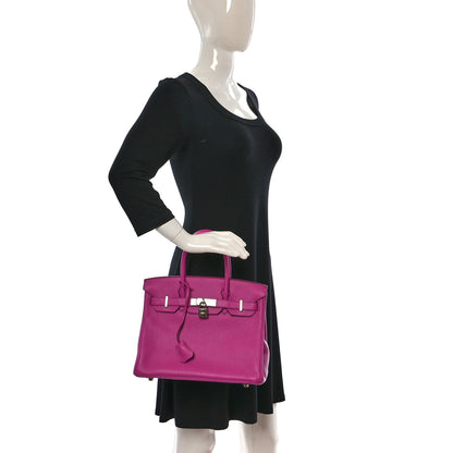 Hermes Taurillon Clemence Birkin 30 Magnolia 2 of 10