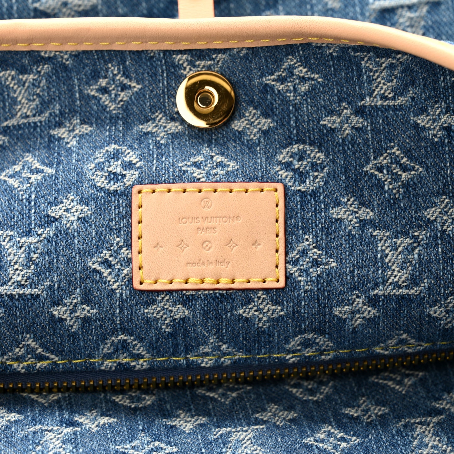 Monogram Denim CarryAll MM Blue