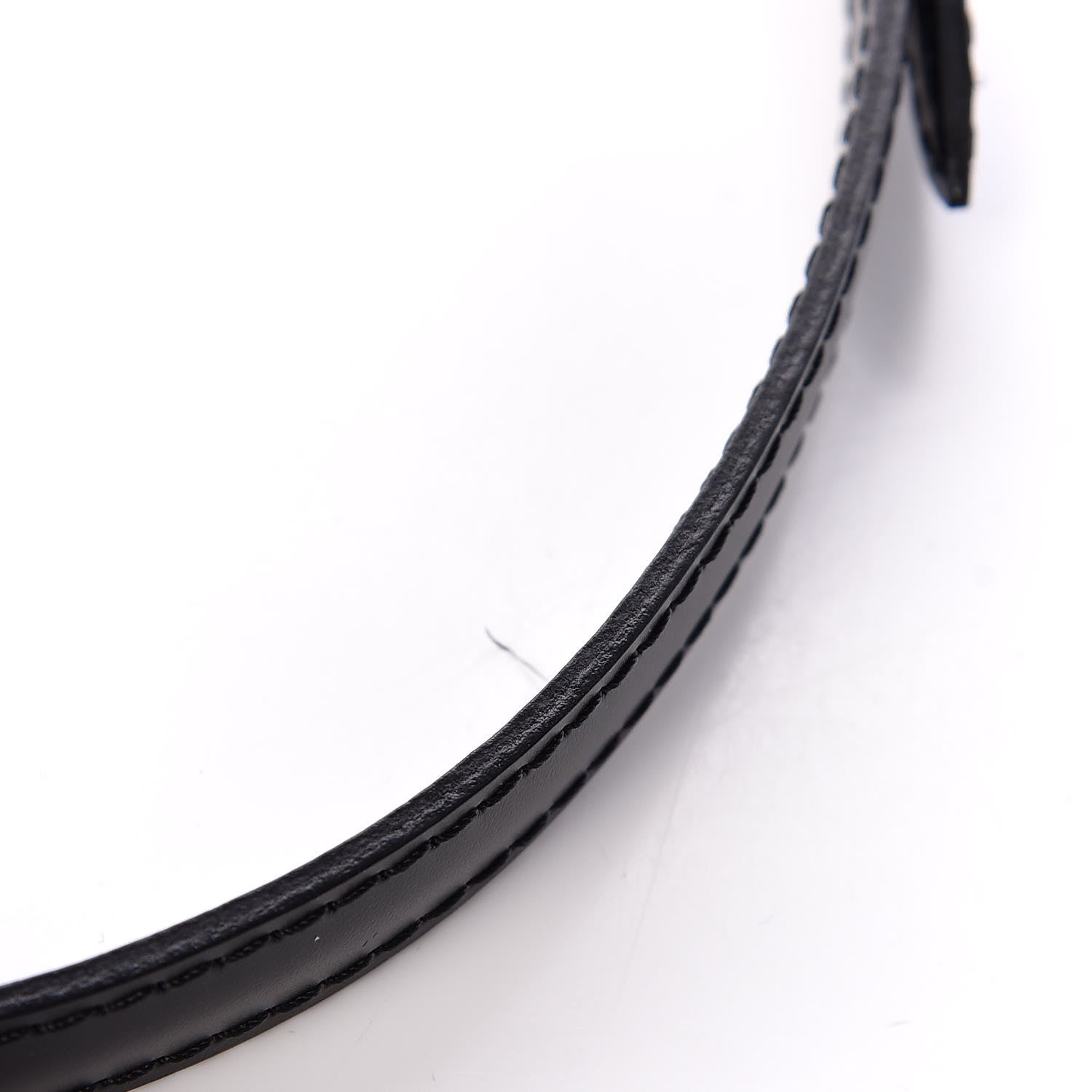 Louis Vuitton Calfskin 16mm Adjustable Shoulder Strap Black 6 of 6