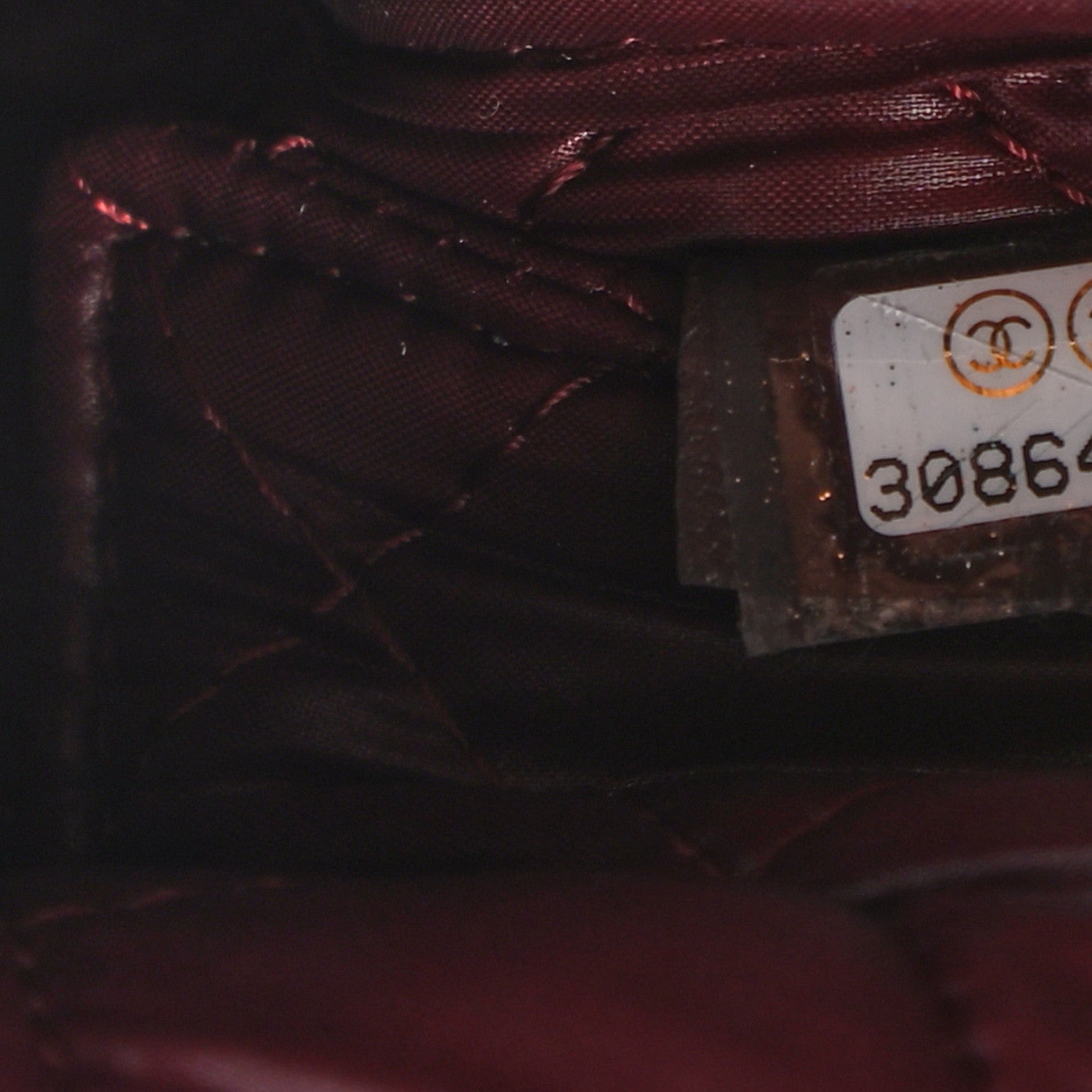 Chanel Lambskin Quilted Medium Curvy Pouch Cosmetic Case Black 7 of 7