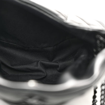 Saint Laurent Lambskin Quilted Monogram Monochrome Small Loulou Puffer Chain Satchel Black 5 of 10