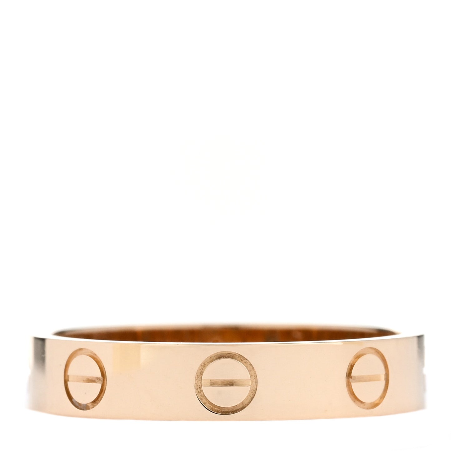 18K Yellow Gold 3.5mm LOVE Wedding Band Ring 52 6