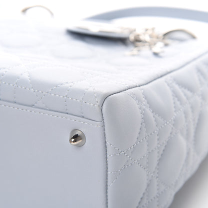 Christian Dior Lambskin Cannage Medium Lady Dior Light Blue 9 of 12