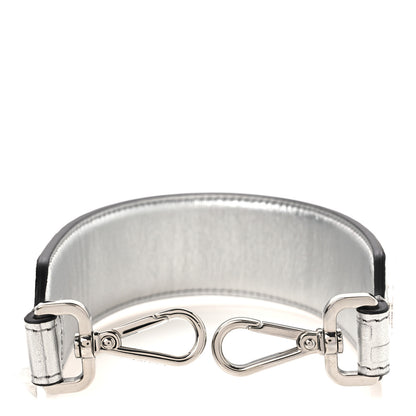 Fendi Vitello Catalan Mirror FF 1974 Embossed Mini Strap You Argento 6 of 6