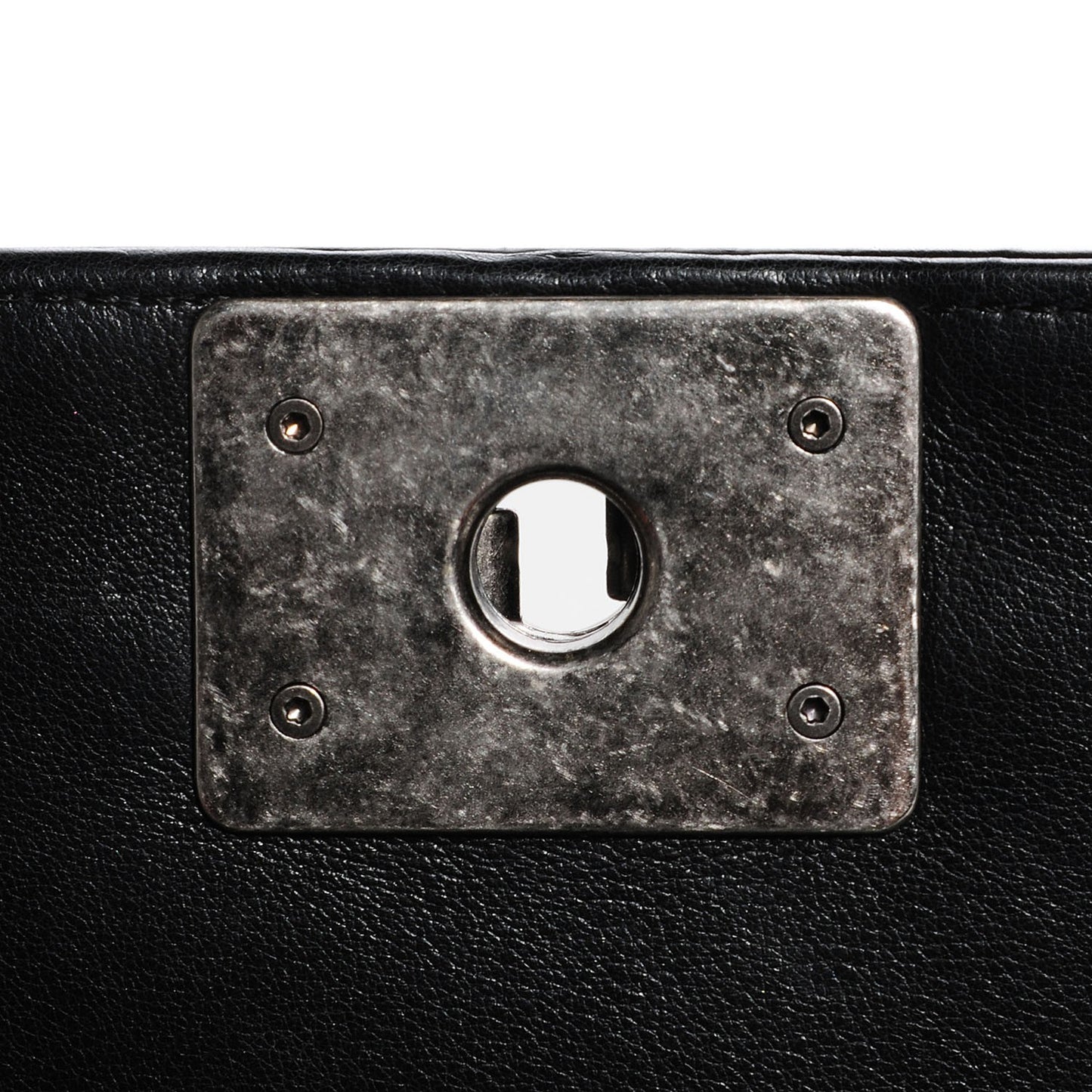 Calfskin Quilted Medium Boy Flap Black