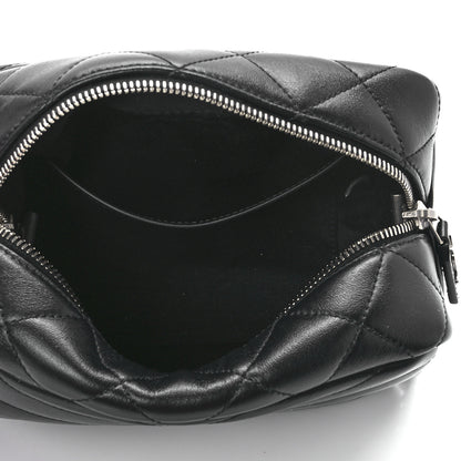 Saint Laurent Calfskin Y Quilted Monogram Small Loulou Bowling Bag Black 5 of 11