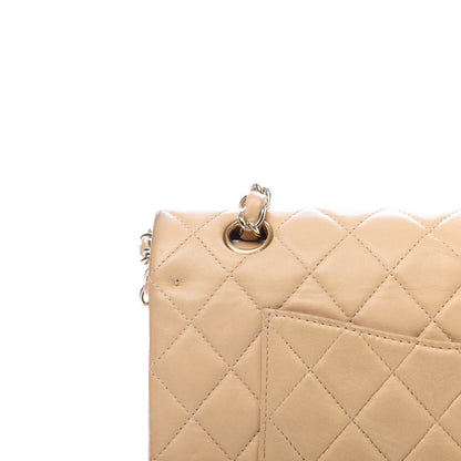 Chanel Lambskin Quilted Medium Double Flap Beige 14 of 19