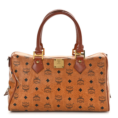 MCM Visetos Essential Boston Bag Cognac 1 of 11