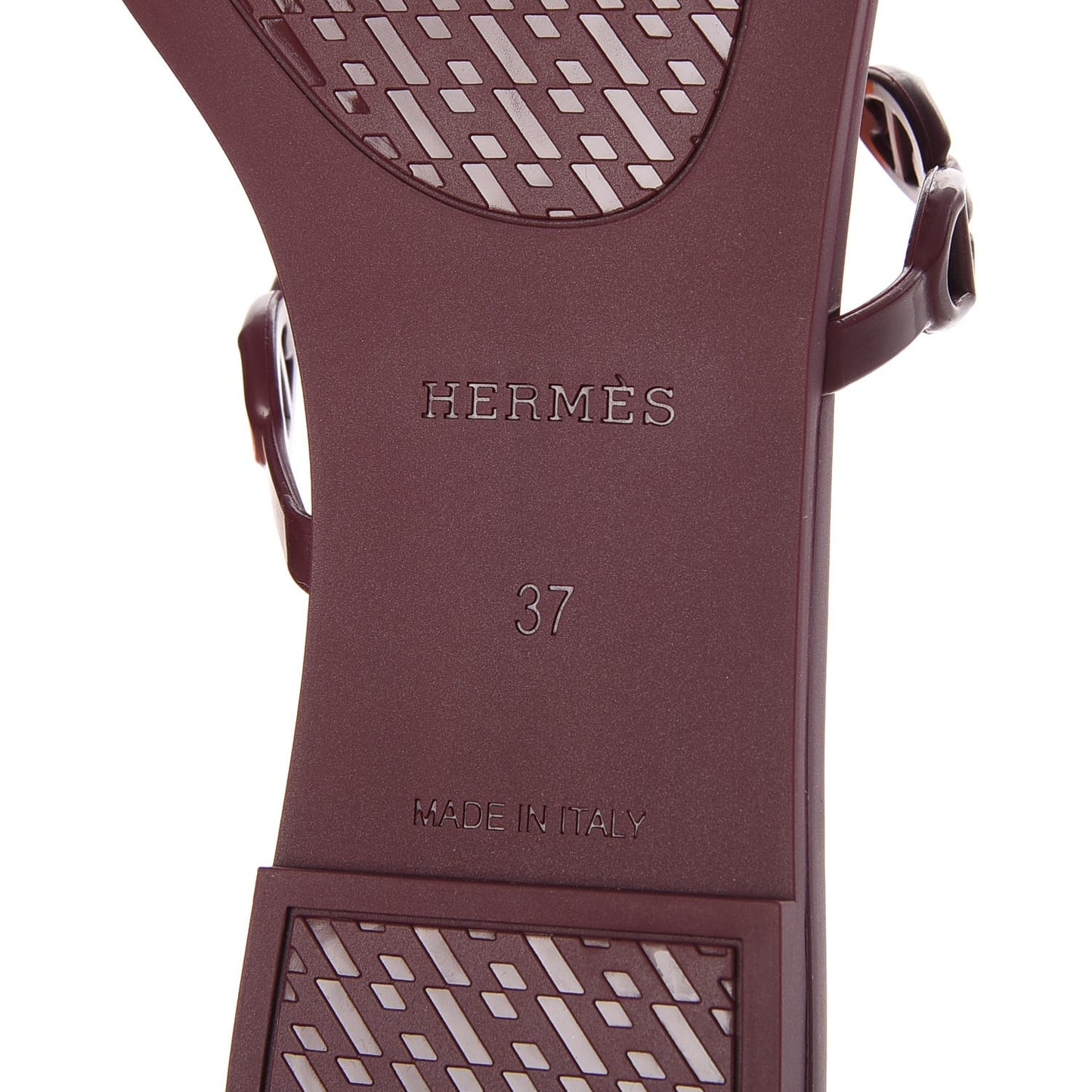 Rubber Chaine d' Ancre Rivage Sandals 37 Bordeaux