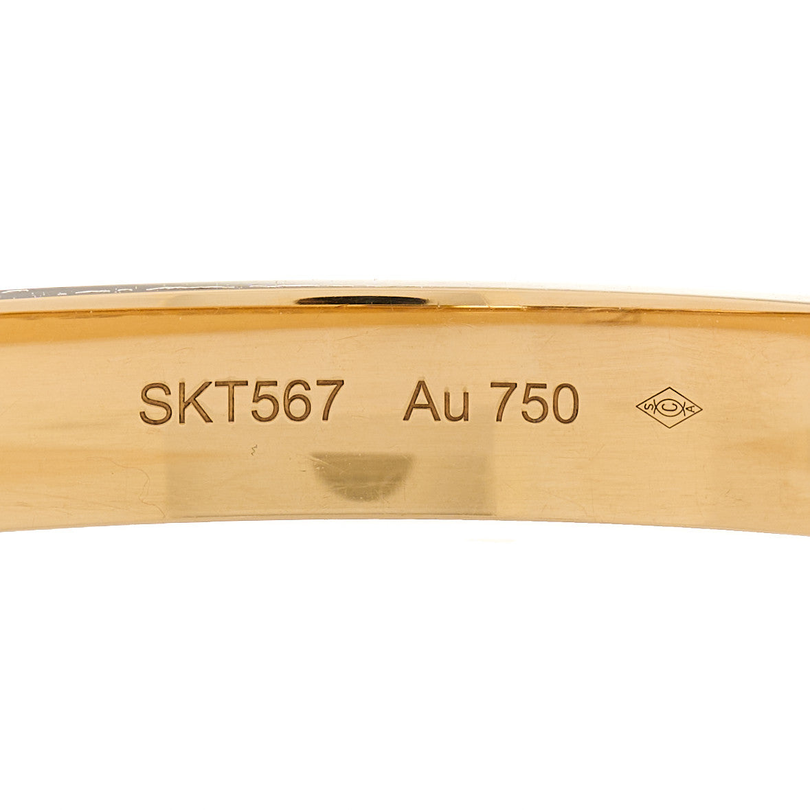 18K Yellow Gold LOVE Bracelet 17