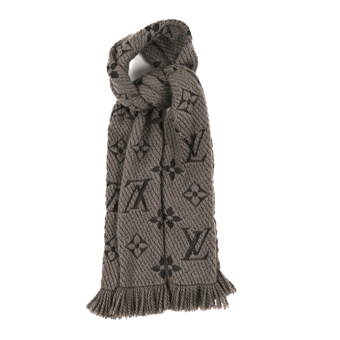 Wool Silk Logomania Scarf Verone