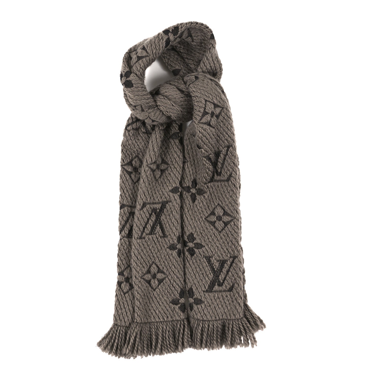 Louis Vuitton Wool Silk Logomania Scarf Verone 1 of 3