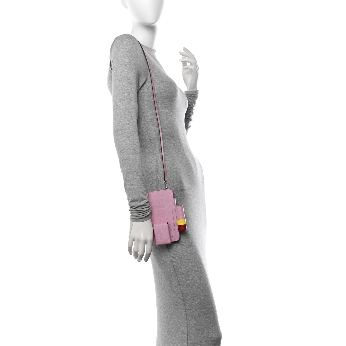 Epsom Hermesway Phone Case Mauve Sylvestre Lime Rouge Grenat