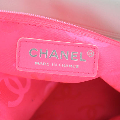 Chanel Calfskin Quilted Large Cambon Bowler White Black 9 of 10