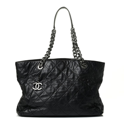 Chanel Lambskin Quilted Tote Black 1 of 8