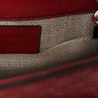 Gucci Soft Microguccissima Mini Emily Chain Shoulder Bag Rosso 7 of 12