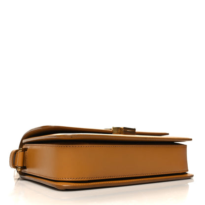 Saint Laurent Box Calfskin Monogram Medium Solferino Satchel Mustard 4 of 10