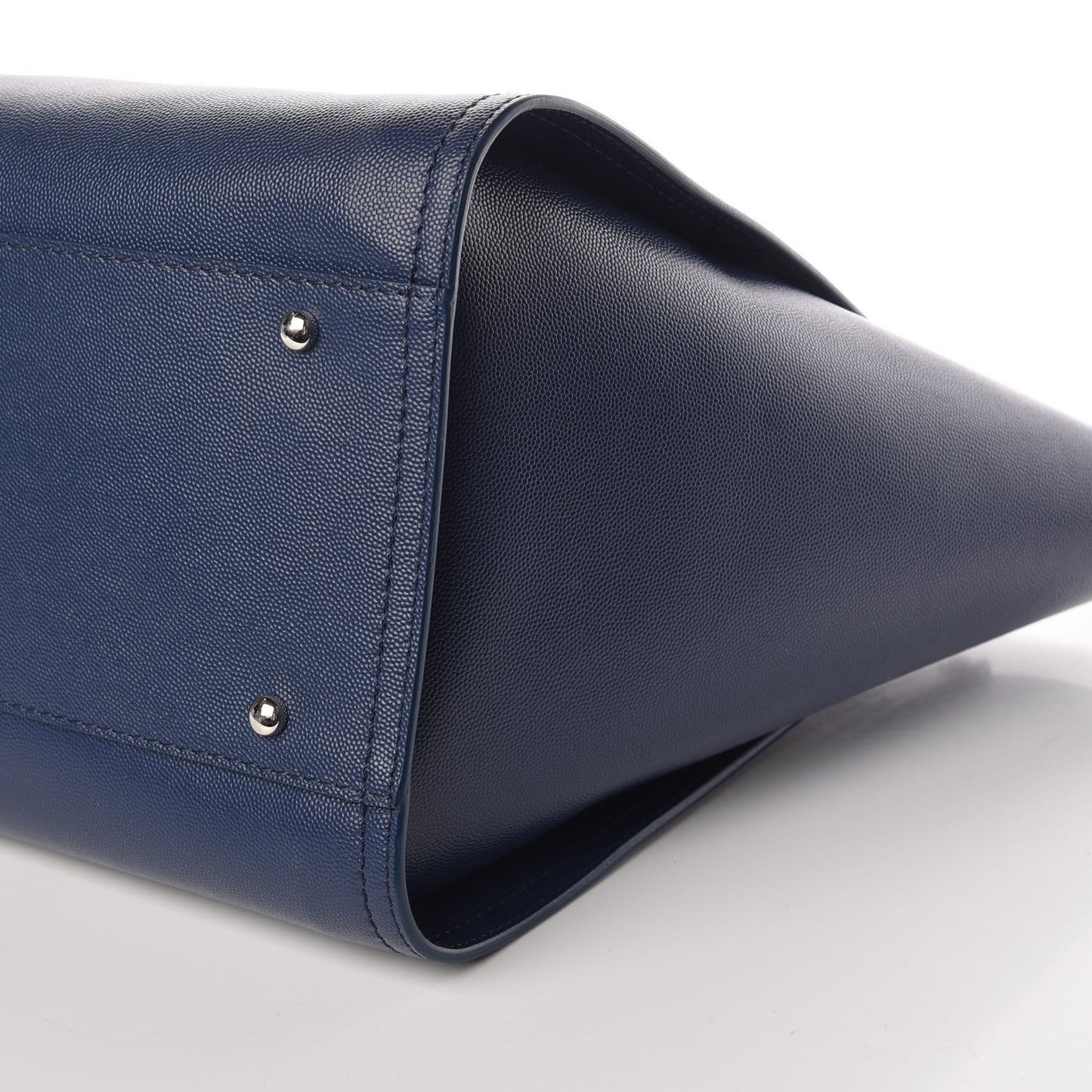 Caviar Large Studded Deauville Tote Navy