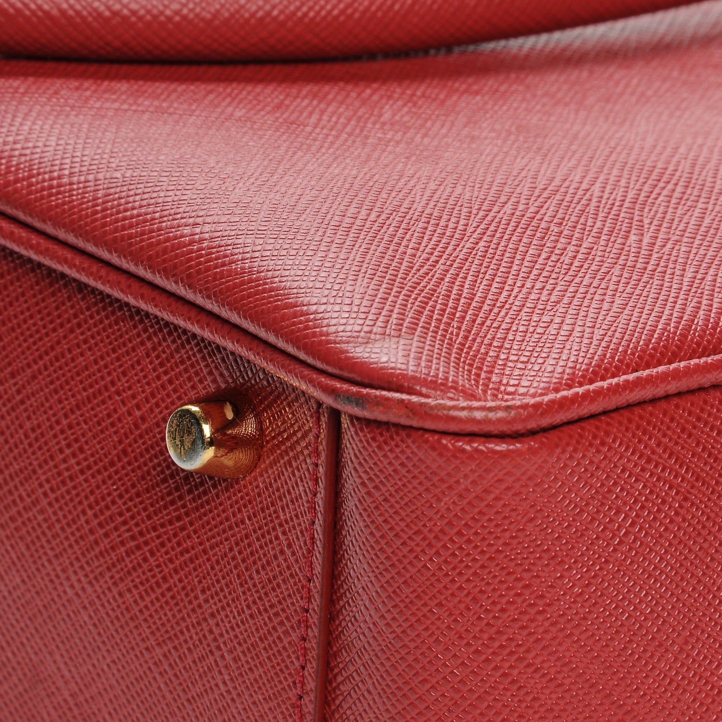 Saffiano Lux Bowler Fuoco