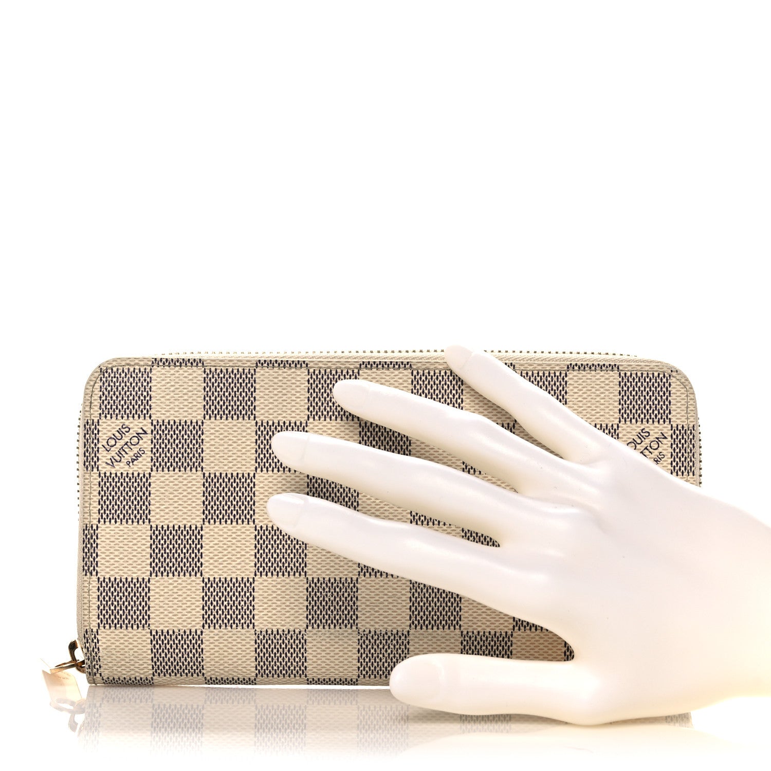 Louis Vuitton Damier Azur Zippy Wallet 2 of 12