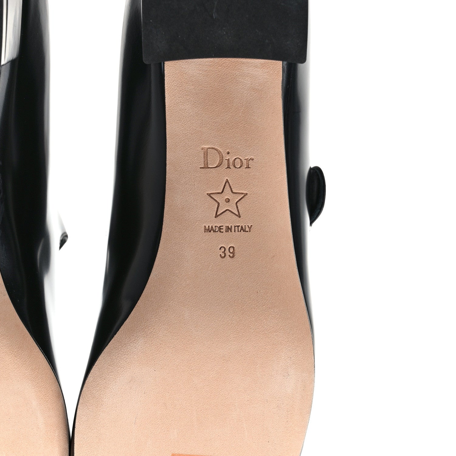 Christian Dior Brushed Calfskin Uniform 30mm Pumps 39 Black 6 of 9
