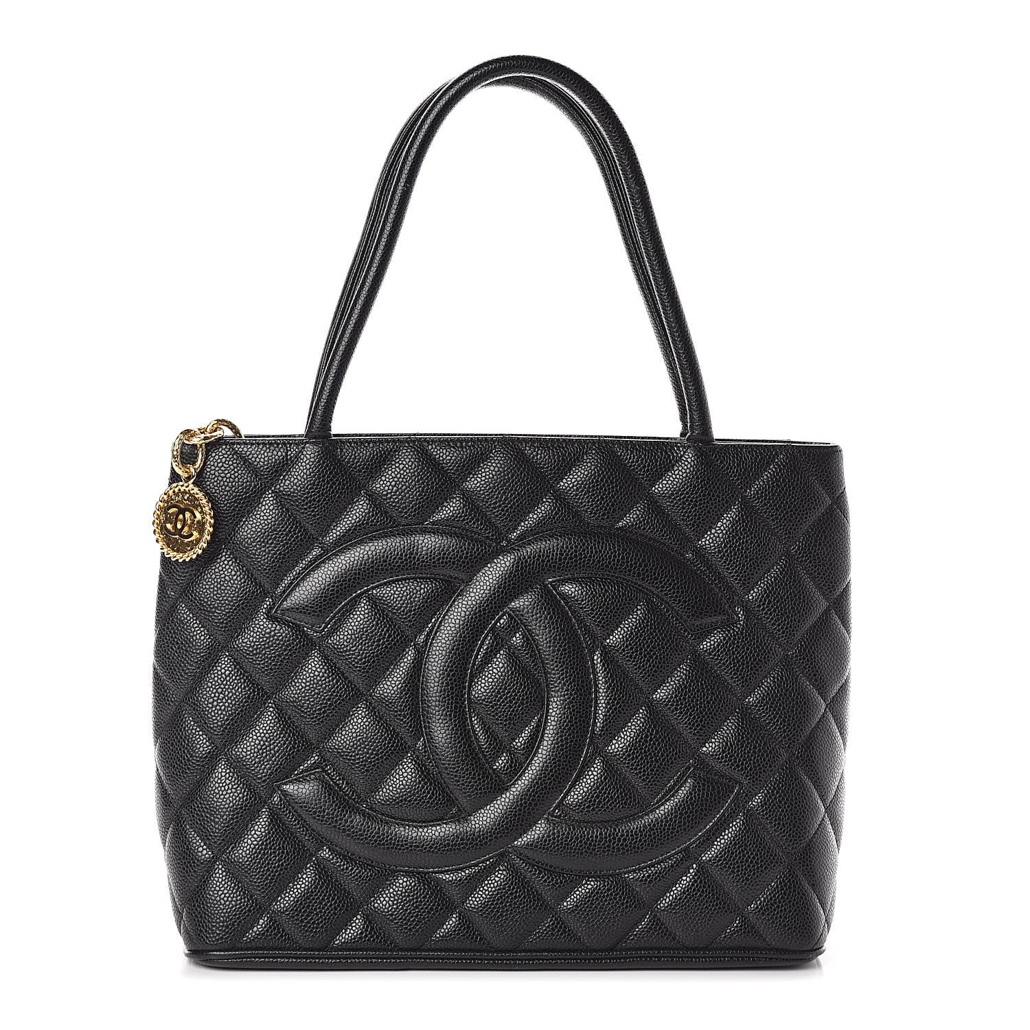 Chanel Caviar Quilted Medallion Tote Black 1 of 10