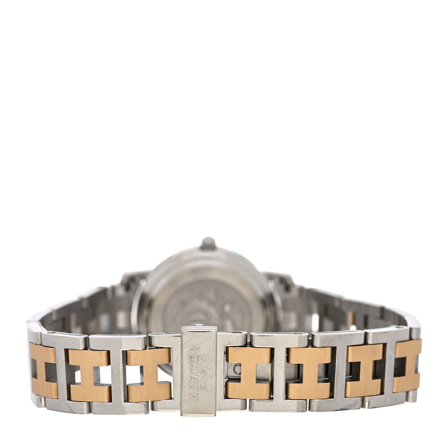 Hermes Stainless Steel 24mm Clipper Quartz Watch Gold 3 of 4