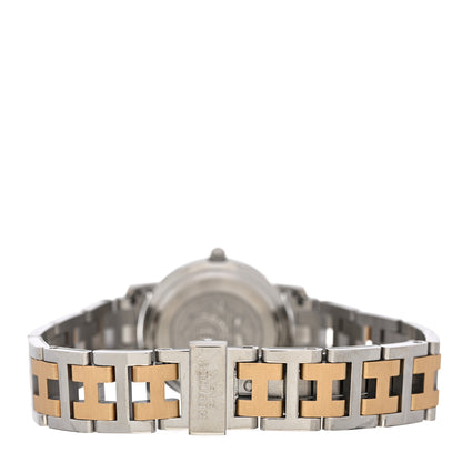 Hermes Stainless Steel 24mm Clipper Quartz Watch Gold 3 of 4