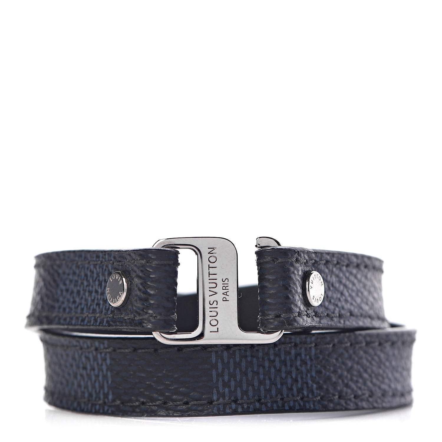 Louis Vuitton Damier Cobalt Snap It Bracelet 19 1 of 7