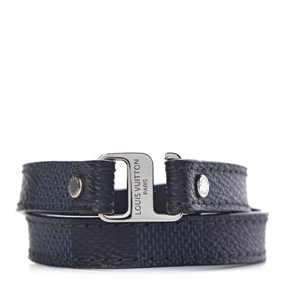 Louis Vuitton Damier Cobalt Snap It Bracelet 19 1 of 7