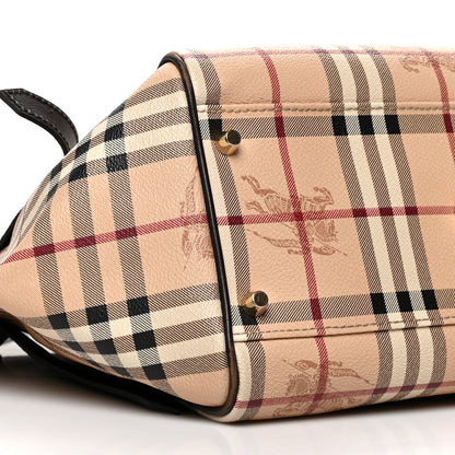 Burberry Haymarket Check Small Canterbury Tote Chocolate 9 of 12