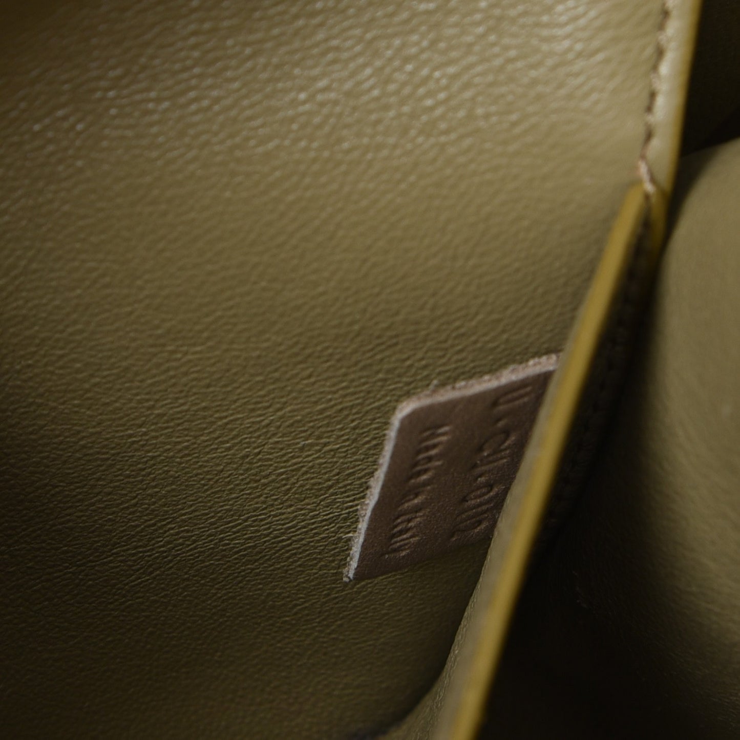 Smooth Calfskin Suede Medium Tri-Color Trapeze Olive