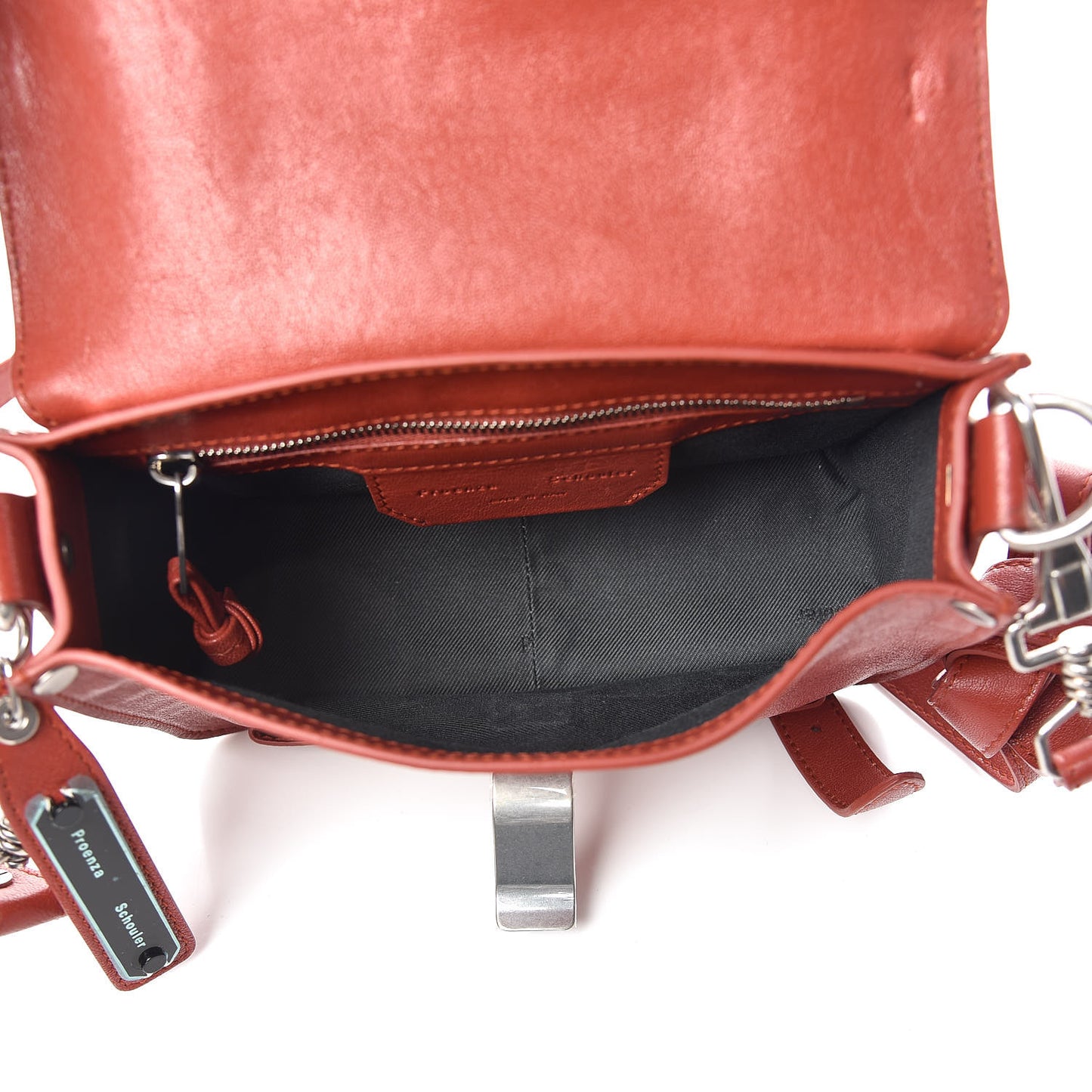 Lambskin PS1 Mini Crossbody Bag Rust
