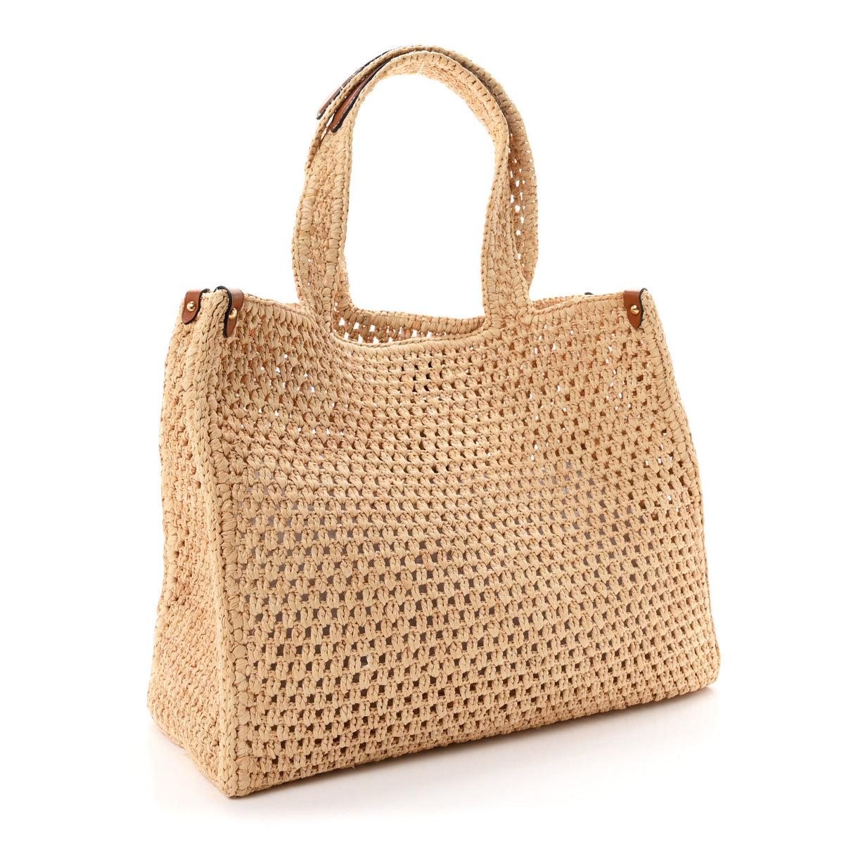 Louis Vuitton Raffia Calfskin By The Pool OnTheGo MM Natural 4 of 17